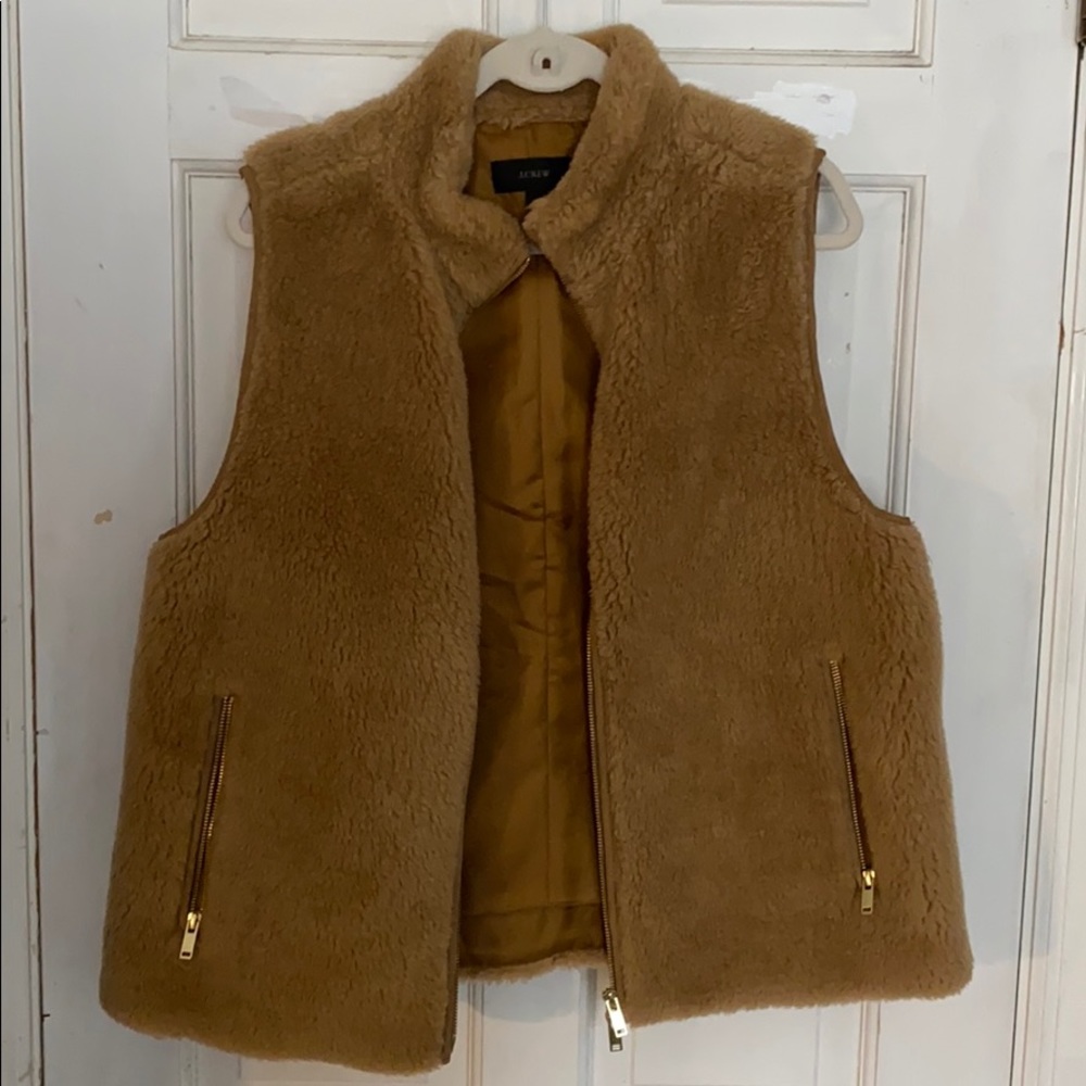 J.Crew teddy vest